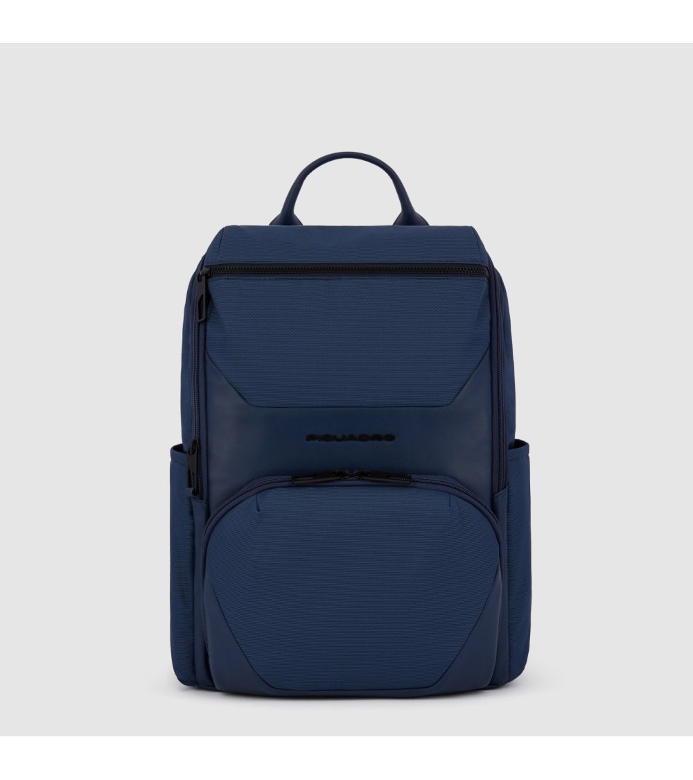 Piquadro computer backpack in recycled fabric