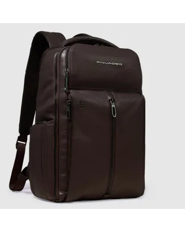 Piquadro Leder-Rucksack Laptop 15,6"