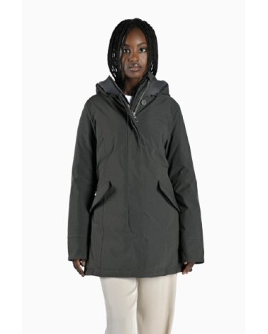 Canadian hooded coat with zip