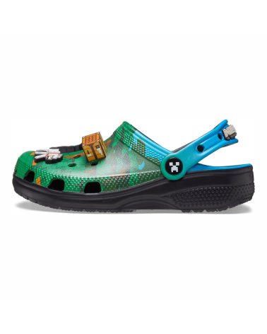 Crocs Minecraft Pantoletten mit Riemen und Löchern