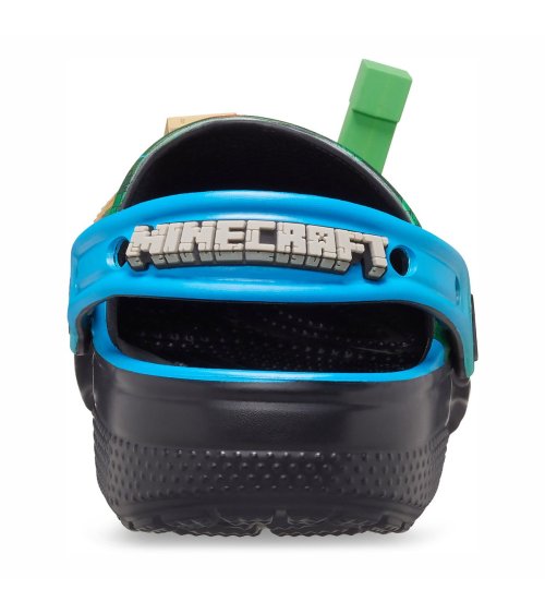 Zuecos Crocs Minecraft con tira y agujeros