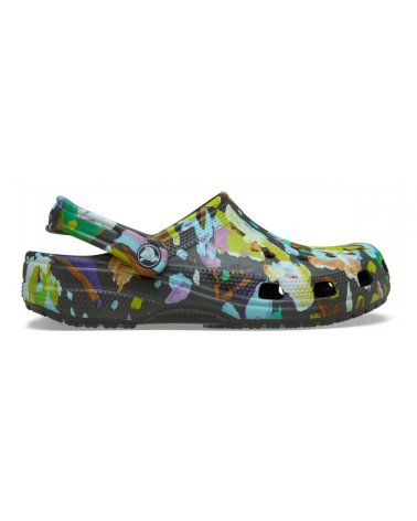 Crocs Classic Painted Floral Clog