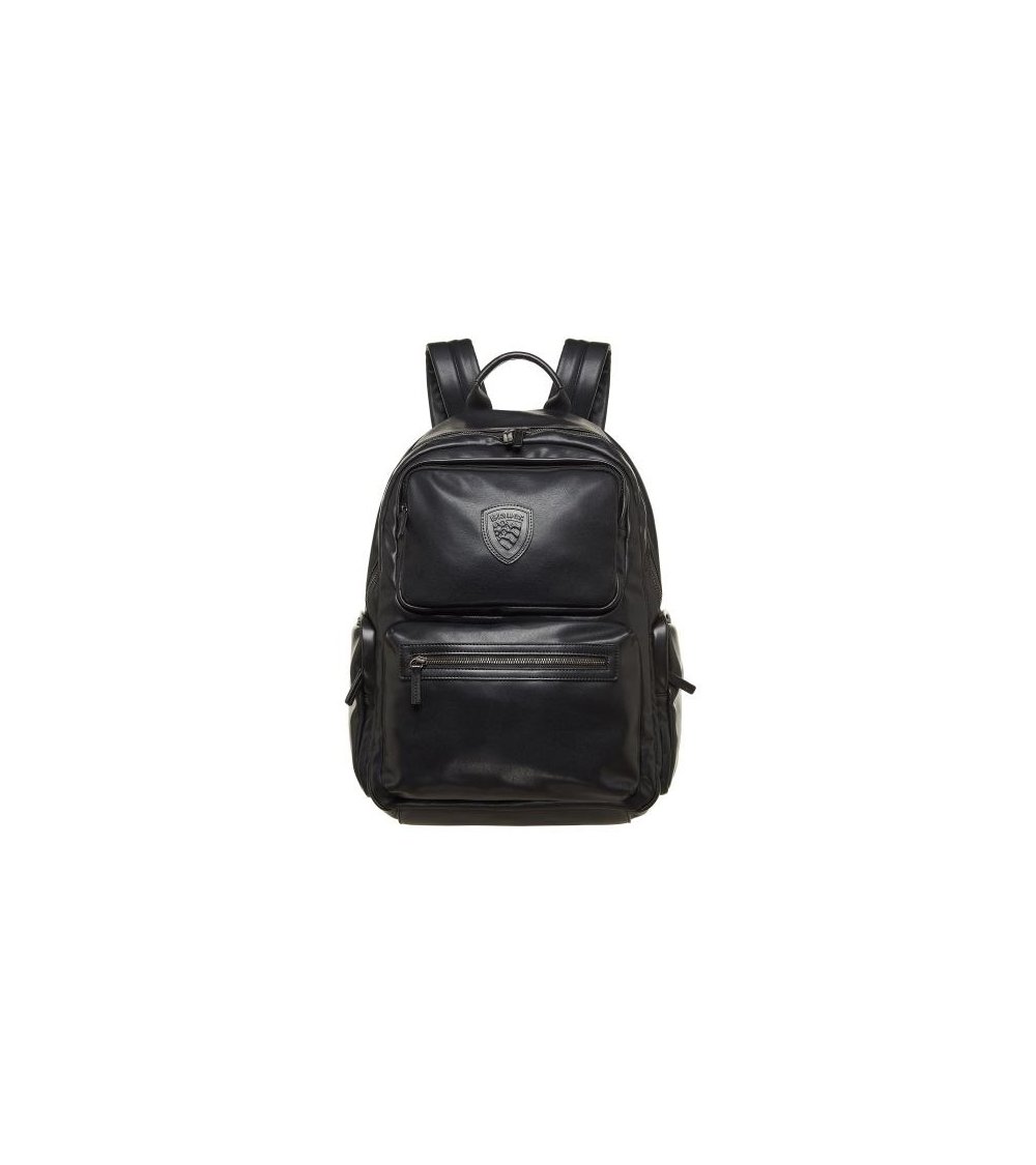 Blauer eco-leather backpack with front pockets