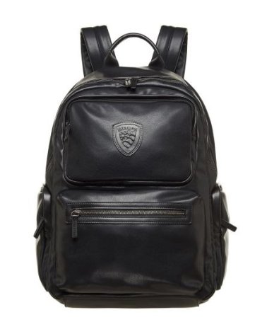 Blauer eco-leather backpack with front pockets