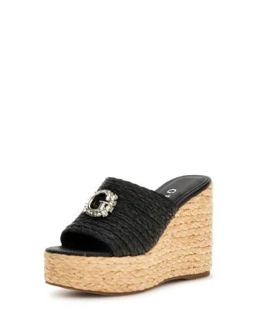 Guess chaussure à talon large plateforme