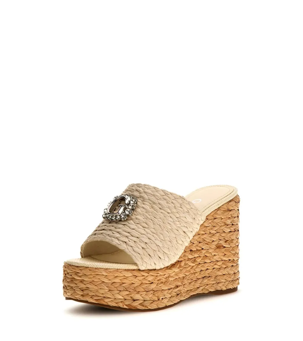 Guess wide platform heel shoe