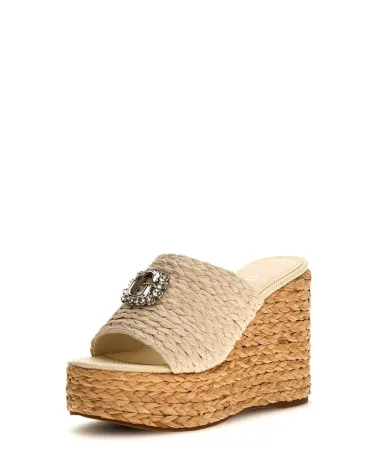 Guess wide platform heel shoe