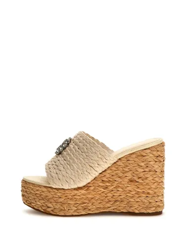 Guess wide platform heel shoe