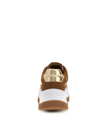 Guess low sneakers with logo and suede