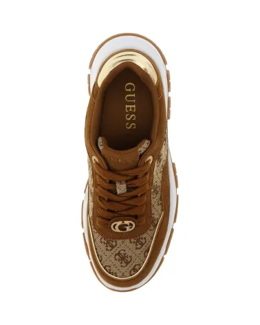 Guess low sneakers with logo and suede