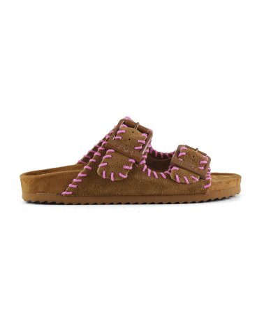 Colors Of California suede sandals straps