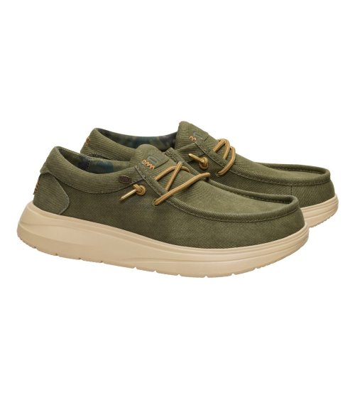 Hey Dude zapatilla de barco Wally de tela