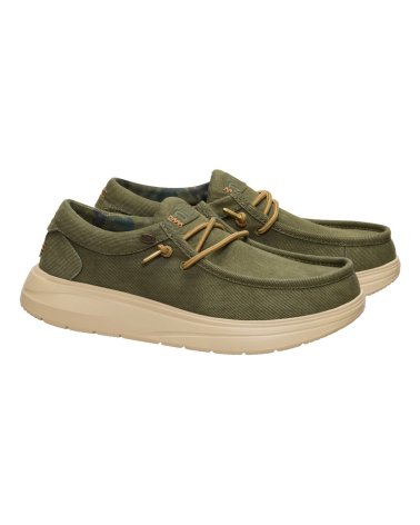 Hey Dude zapatilla de barco Wally de tela