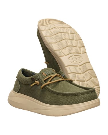 Hey Dude zapatilla de barco Wally de tela