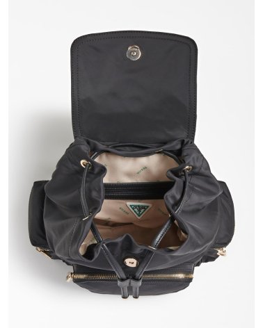 Guess zaino Gemma con flap e tasche laterali
