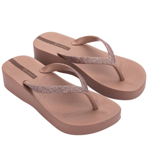 Ipanema Mesh Chic Plat flip-flops with low heel
