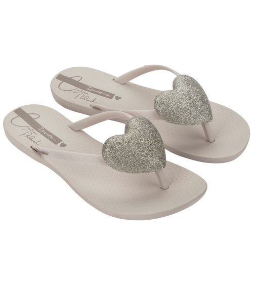 Ipanema sandalias con correas y corazón brillante