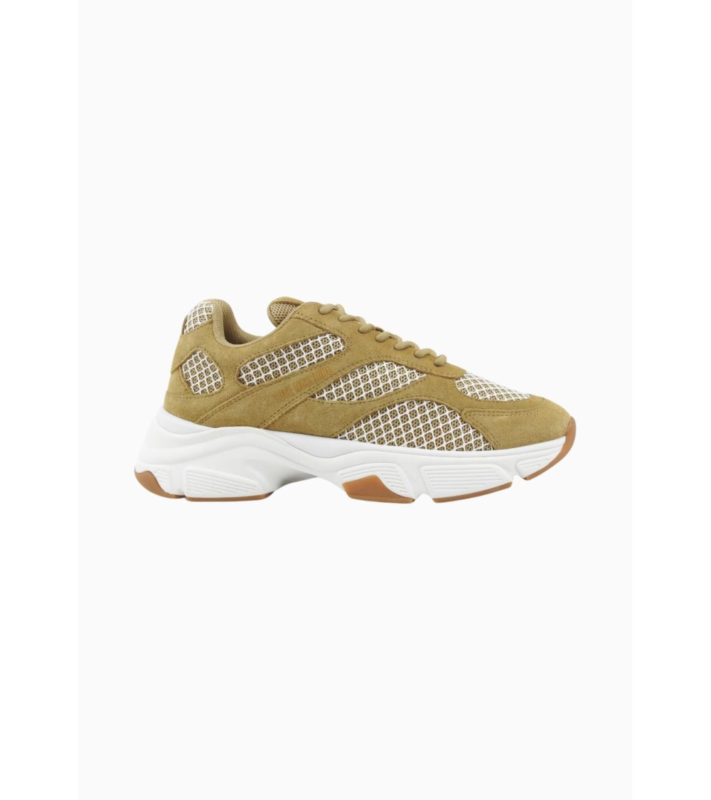 Love Moschino niedrige Sneakers Wildleder und Mesh