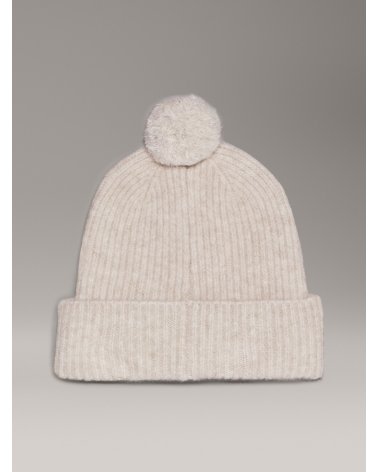 Calvin Klein Strickmütze mit Pompom