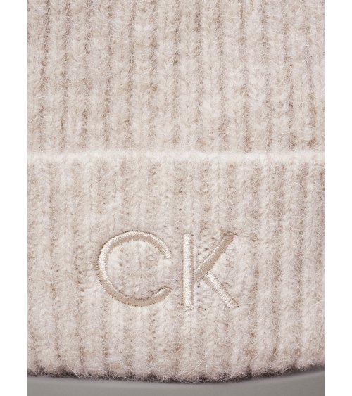 Calvin Klein bonnet en tricot avec pompon