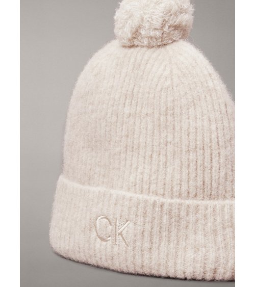 Calvin Klein gorro de punto pompón