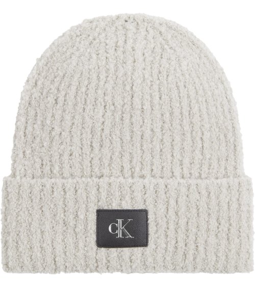 Bonnet côtelé avec revers Calvin Klein