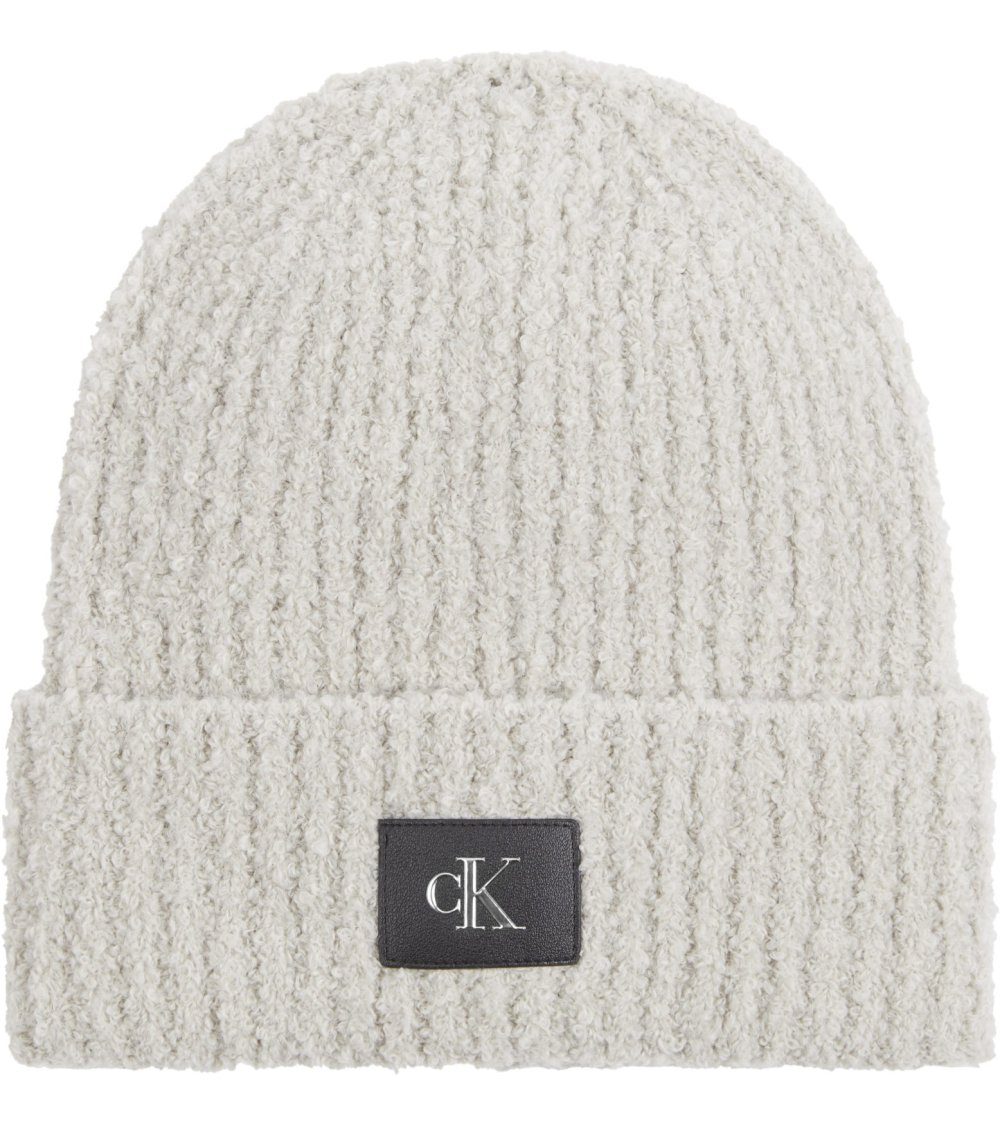 Bonnet côtelé avec revers Calvin Klein