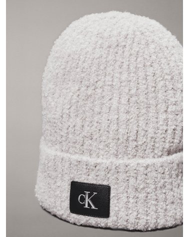 Gerippte Mütze mit Umschlag Calvin Klein