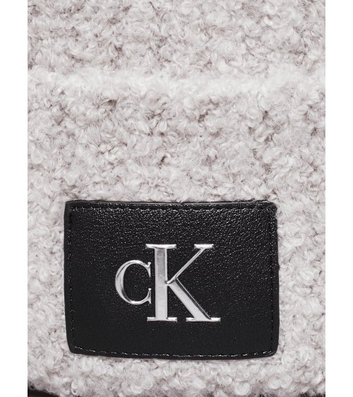 Bonnet côtelé avec revers Calvin Klein