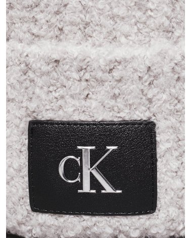 Bonnet côtelé avec revers Calvin Klein