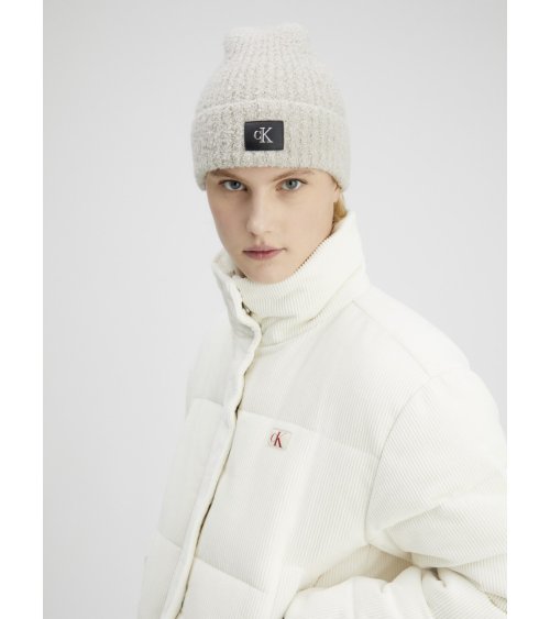 Gerippte Mütze mit Umschlag Calvin Klein