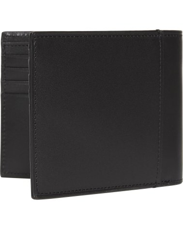 Calvin Klein billetera plegable con logo de metal
