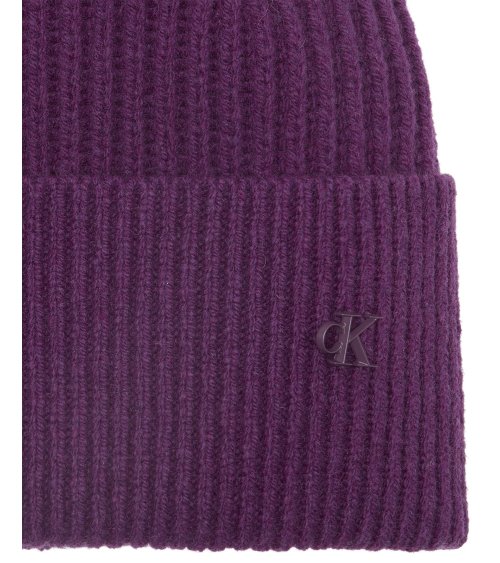 Calvin Klein bonnet en tricot à côtes