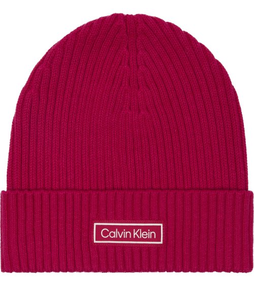 Calvin Klein bonnet en maille côtelée