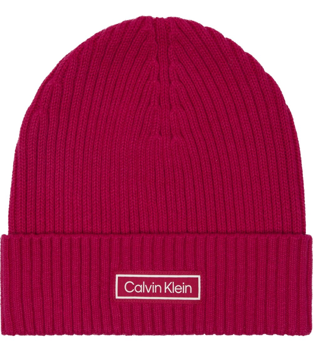 Calvin Klein bonnet en maille côtelée