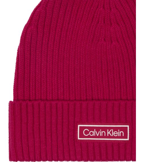 Calvin Klein gorro de punto de canalé