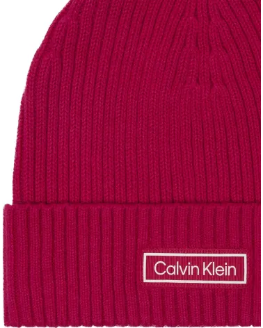 Calvin Klein gorro de punto de canalé