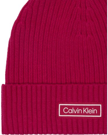 Calvin Klein bonnet en maille côtelée