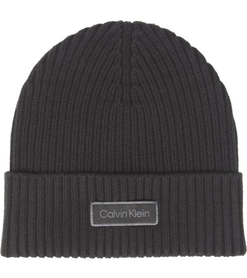 Calvin Klein gorro de punto de canalé