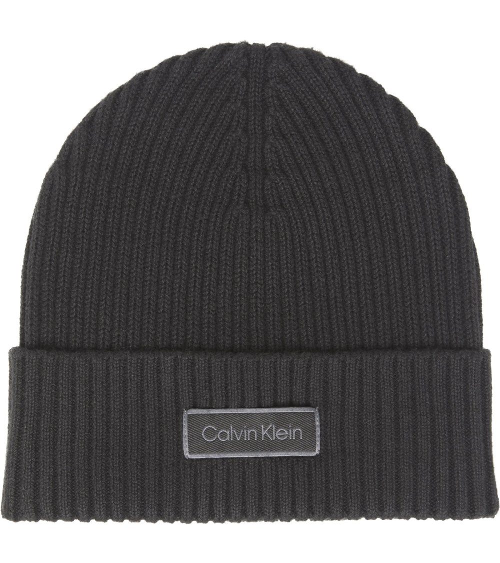 Calvin Klein bonnet en maille côtelée
