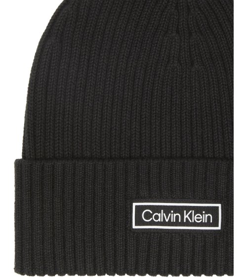Calvin Klein bonnet en maille côtelée