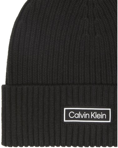 Calvin Klein bonnet en maille côtelée