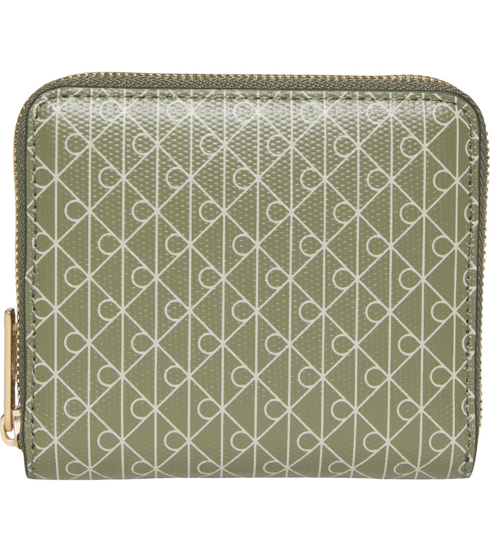 Calvin Klein cartera zip around patrón