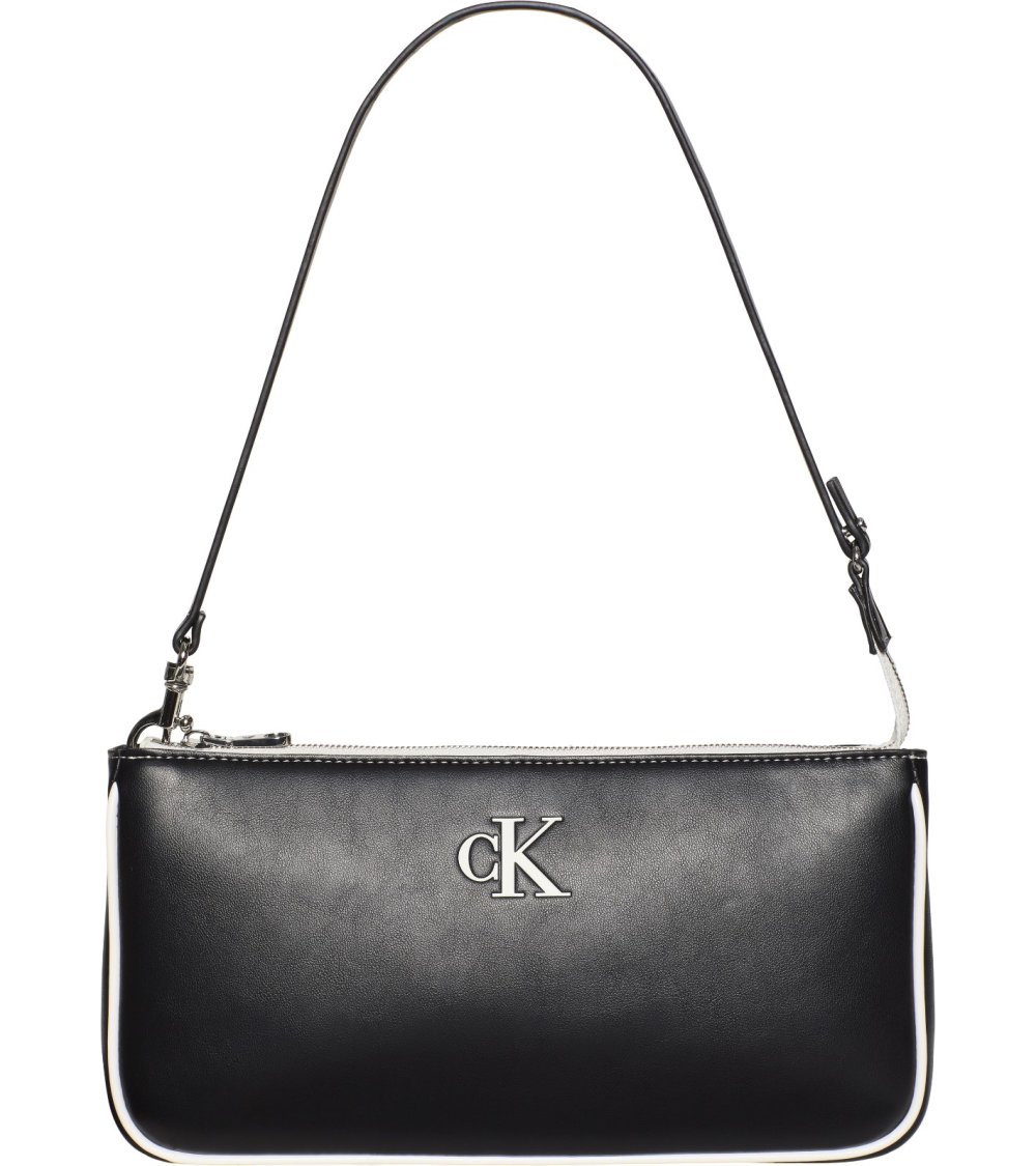 Calvin Klein bolsa de hombro rectangular con cremallera