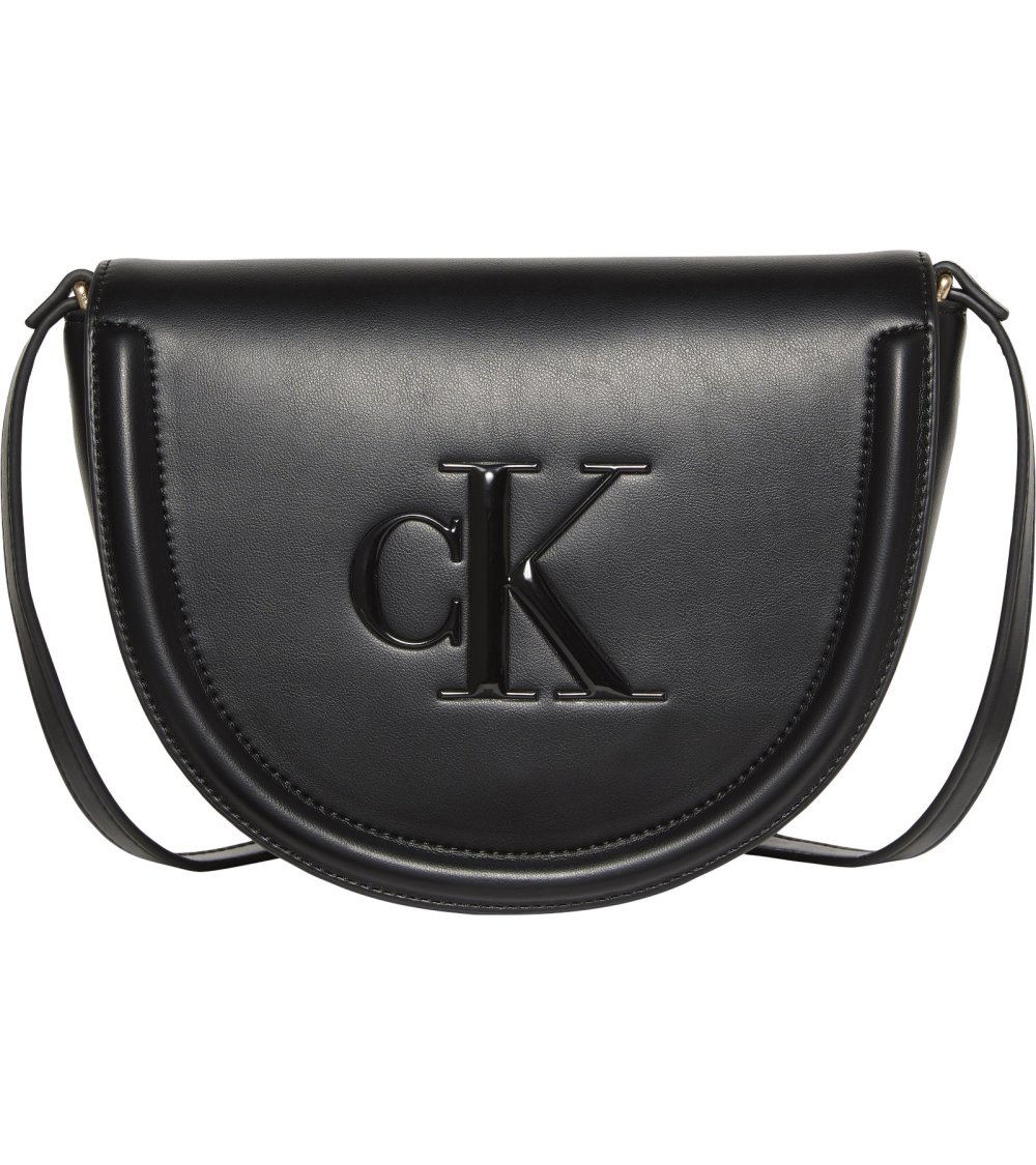 Calvin Klein bolso de hombro semicircular