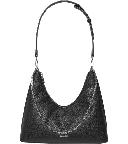 Calvin Klein bolso de hombro Emblem Pebble