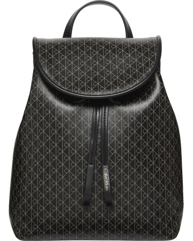 Mochila Calvin Klein con tapa y cierre de cordón