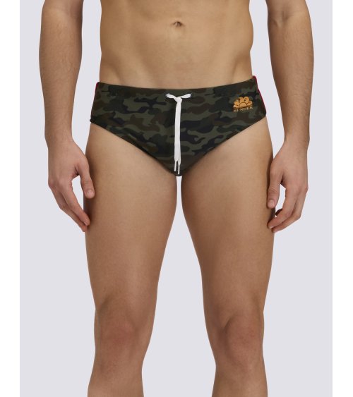 Sundek swim briefs with drawstring