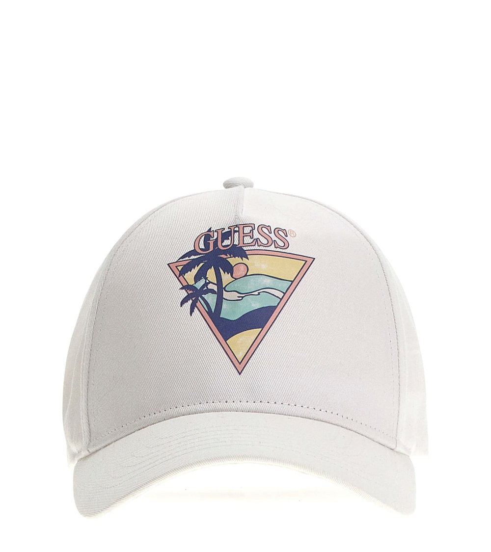 Guess gorra con visera y logo frontal