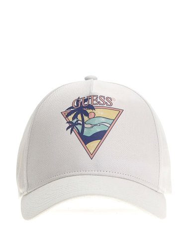 Guess gorra con visera y logo frontal